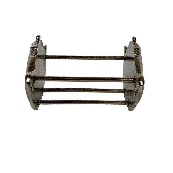 Chrome Metal Teapot Holder Caddy For Tea Bags or Sweetener Packets - Picture 4 of 6